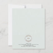 Logo minimale prettige kerstkleine Kaart (Achterkant)