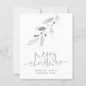 Logo minimale prettige kerstkleine Kaart (Voorkant)