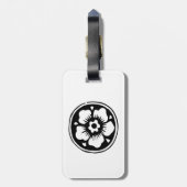 Logo minimale witte Bagagelabel (Achterkant verticaal)