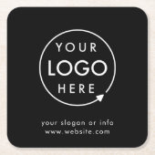 Logo | Minimaliseringsmaatregelen voor bedrijven Kartonnen Onderzetters (Voorkant)