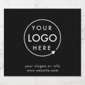 Logo | Minimaliseringsmaatregelen voor bedrijven Sparkling Wijnetiket (Enkel label)