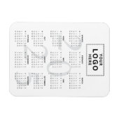 Logo Minimalist 2025 Maandkalender Magneet (Horizontaal)