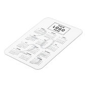 Logo Minimalist 2025 Maandkalender Magneet (Linkerzijde)