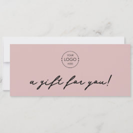 Logo Minimalist Blush Pink Cadeaubon