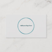 Logo Minimalistisch grijs professioneel Visitekaar Contactkaartje (Voorkant)