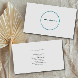 Logo Minimalistisch Grijs Zakelijke Visitekaart Contactkaartje