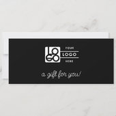 Logo Minimalistisch Schrift Modern Cadeaubon (Achterkant)