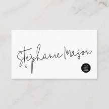 Logo minimalistisch script voor witte Sjabloon