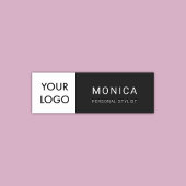 Logo Minimalistisch Zwart Professioneel Naamplaatje