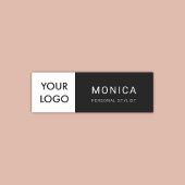 Logo Minimalistisch Zwart Professioneel Naamplaatje