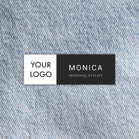 Logo Minimalistisch Zwart Professioneel Naamplaatje