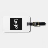 Logo minimalistische bedrijven bagagelabel (Voorkant horizontaal)