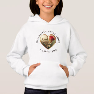 Logo Minimalistische Disability Pride-T-shirt