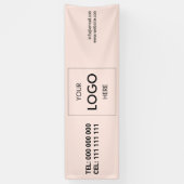 Logo minimalistische moderne banner (Verticaal)