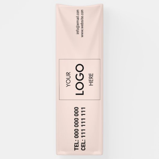 Logo minimalistische moderne banner (Verticaal)