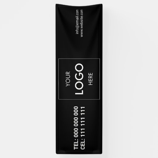 Logo minimalistische moderne banner (Verticaal)