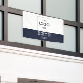 Logo minimalistische moderne zakelijke banner (Buitenkant Gebouw)