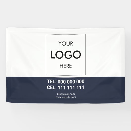 Logo minimalistische moderne zakelijke banner (Horizontaal)