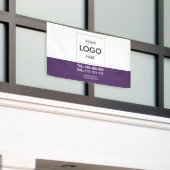 Logo minimalistische moderne zakelijke banner (Buitenkant Gebouw)