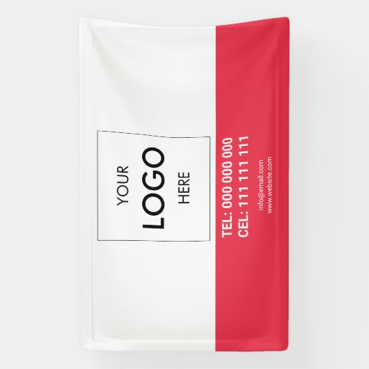 Logo minimalistische moderne zakelijke banner (Verticaal)