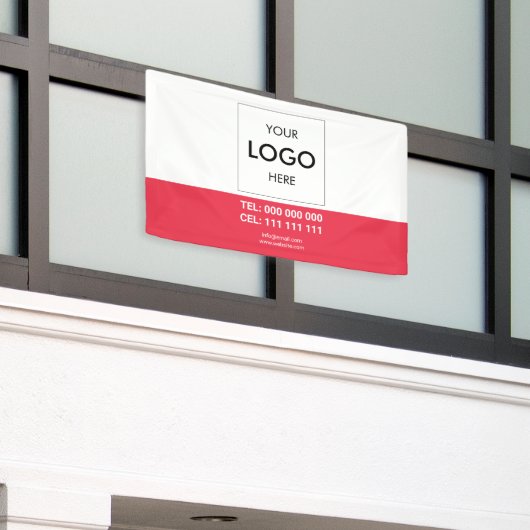 Logo minimalistische moderne zakelijke banner (Buitenkant Gebouw)