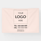 Logo minimalistische moderne zakelijke banner (Horizontaal)