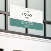 Logo minimalistische professionele banner (Buitenkant Gebouw)
