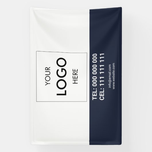 Logo minimalistische professionele banner (Verticaal)