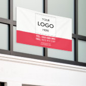 Logo minimalistische professionele banner (Buitenkant Gebouw)