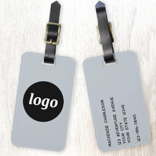 Logo Minimalistische promotionele Blue Business Br Bagagelabel