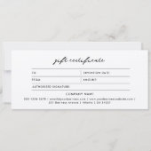 Logo minimalistische rustieke kraft cadeaubon (Voorkant)