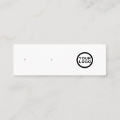 Logo Minimalistische sieraden oorbel display Mini Visitekaartje (Voorkant)