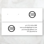 Logo Minimalistische sieraden oorbel display Mini Visitekaartje<br><div class="desc">Logo Minimalistische sieraden oorbel display Visitekaartje. Een stijlvol minimalistisch design met verstelbare oorgatelementen. Verdere bewerkingsoptie op de productpagina. Personaliseer met uw aangepaste logo aan de voorzijde en logo/contactgegevens aan de achterzijde.</div>