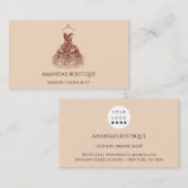 Logo Mode Boutique Online Roos Gold Visitekaartje (Voorkant / Achterkant)