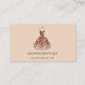 Logo Mode Boutique Online Roos Gold Visitekaartje (Voorkant)