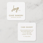 Logo Modern Bakkerij Visitekaartje Goud Wit (Voorkant / Achterkant)