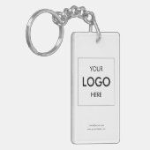 Logo Modern Business White Sleutelhanger (Voorkant Links)