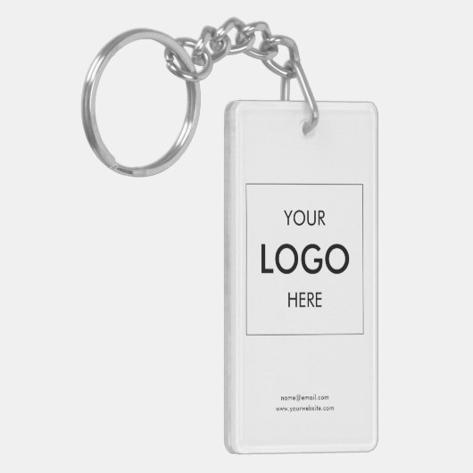 Logo Modern Business White Sleutelhanger (Voorkant Links)