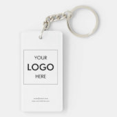 Logo Modern Business White Sleutelhanger (achterkant)