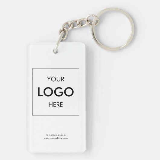 Logo Modern Business White Sleutelhanger (achterkant)