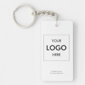 Logo Modern Business White Sleutelhanger (Voorkant)
