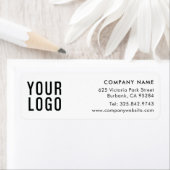 Logo Modern eenvoudig retouradres-label Etiket (Insitu)