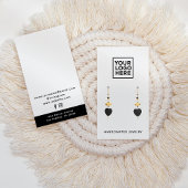 Logo Modern Eenvoudige Sieraden Oorbellen Displayk Visitekaartje