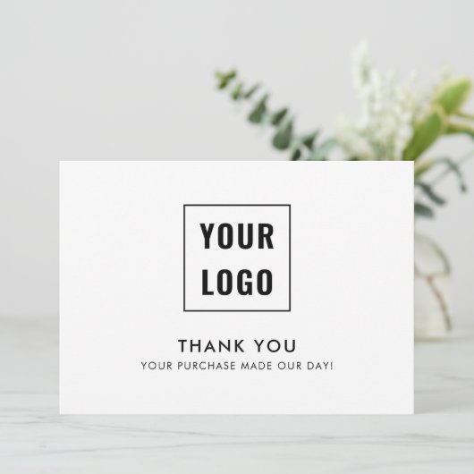 Logo Modern Professional Hartelijk dank Bedankkaart (Staand voorkant)