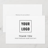 Logo Modern Professional Hartelijk dank Bedankkaart (Voorkant / Achterkant)