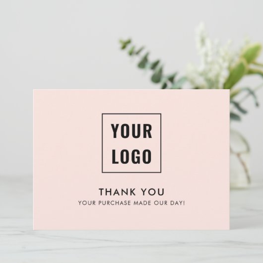 Logo Modern Professional Hartelijk dank Bedankkaart (Staand voorkant)