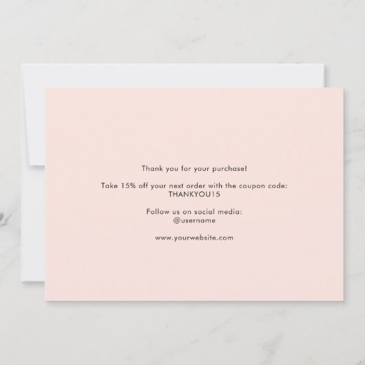 Logo Modern Professional Hartelijk dank Bedankkaart (Achterkant)