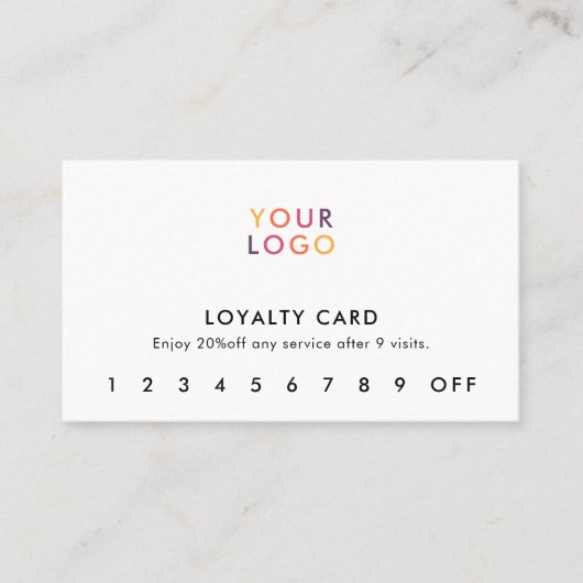 Logo Modern Professional Klantenkaartje (Voorkant)