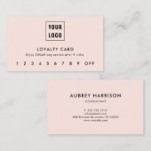 Logo Modern Professional Klantenkaartje (Voorkant / Achterkant)