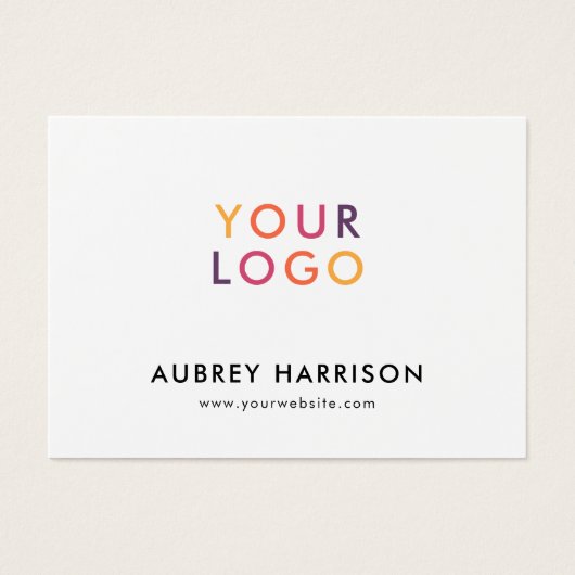 Logo modern professioneel cadeaubon visitekaartje (Voorkant)